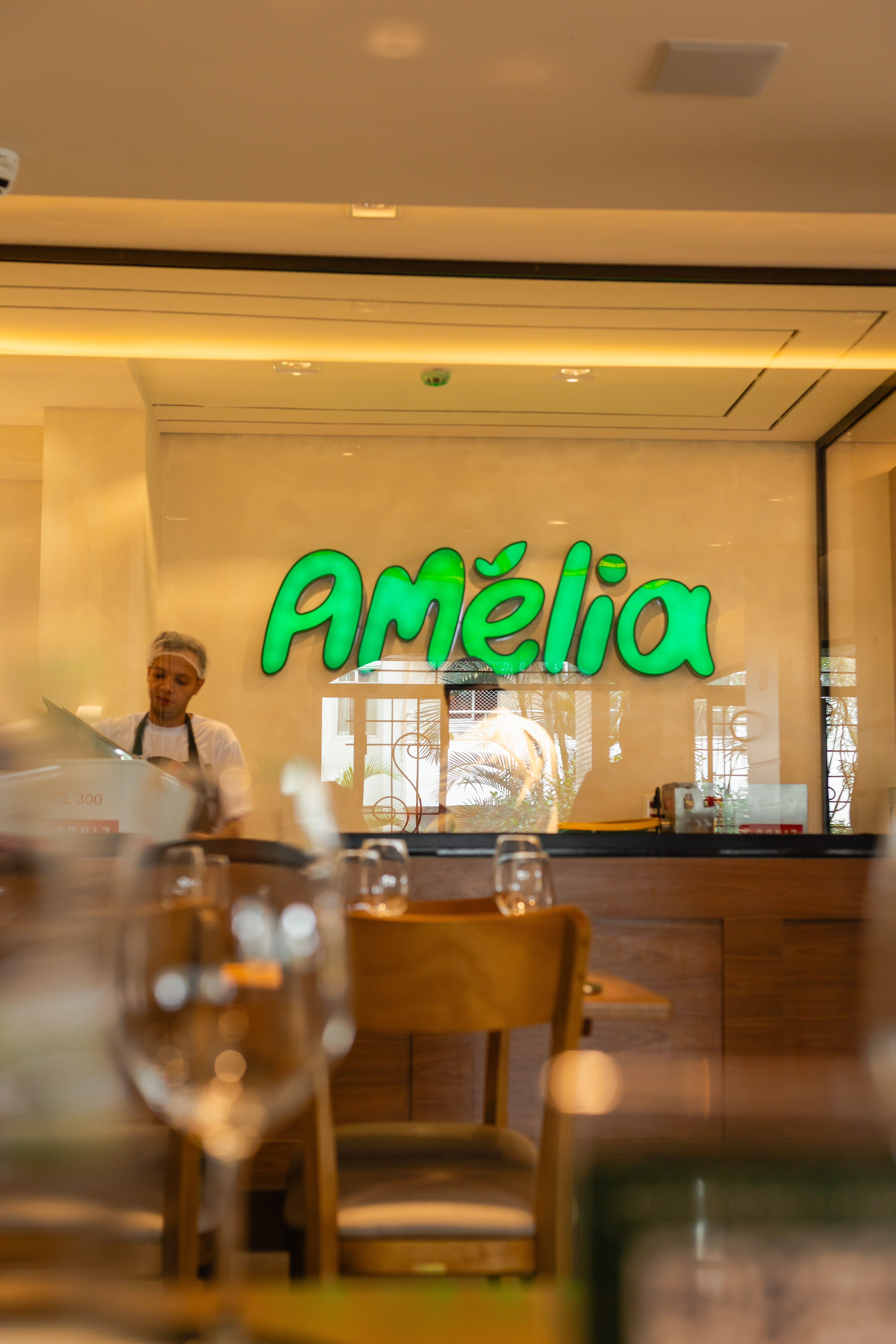 Interior do restaurante Amélia